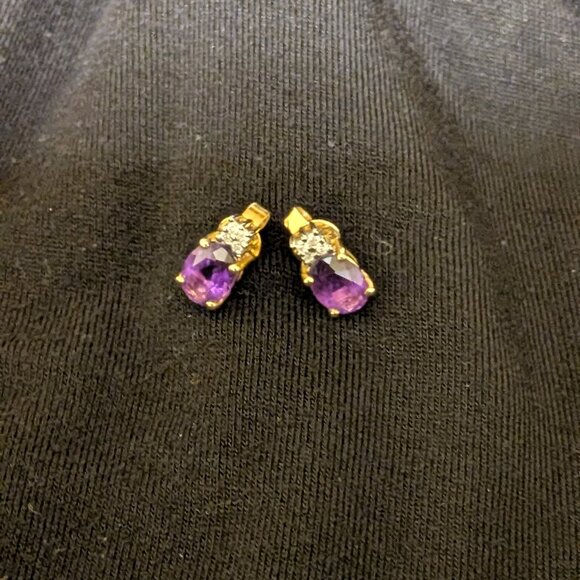 Amethyst Earrings - Picture 1 of 1